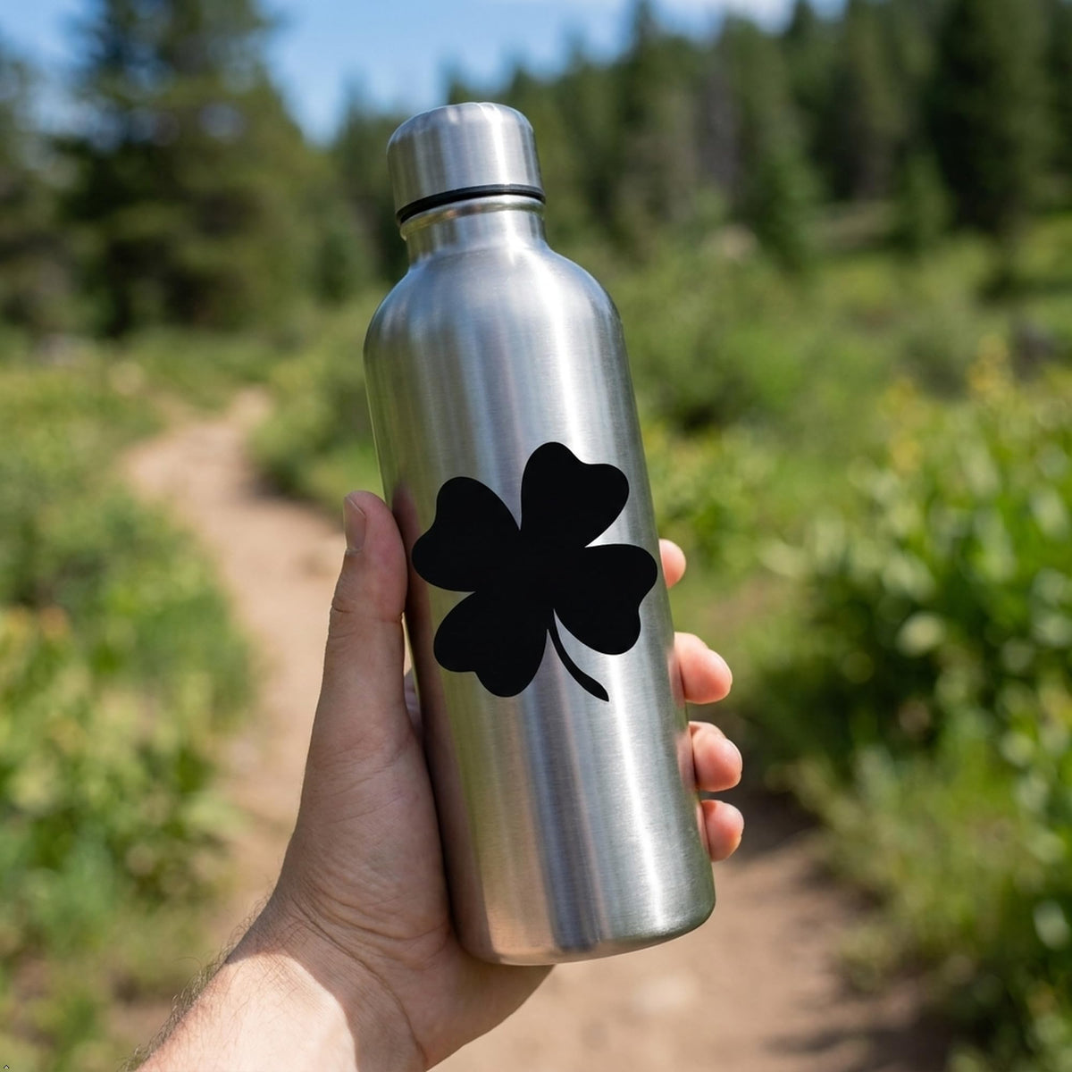 Decaltor 4 Leaf Clover Vinyl Decal, 5 in