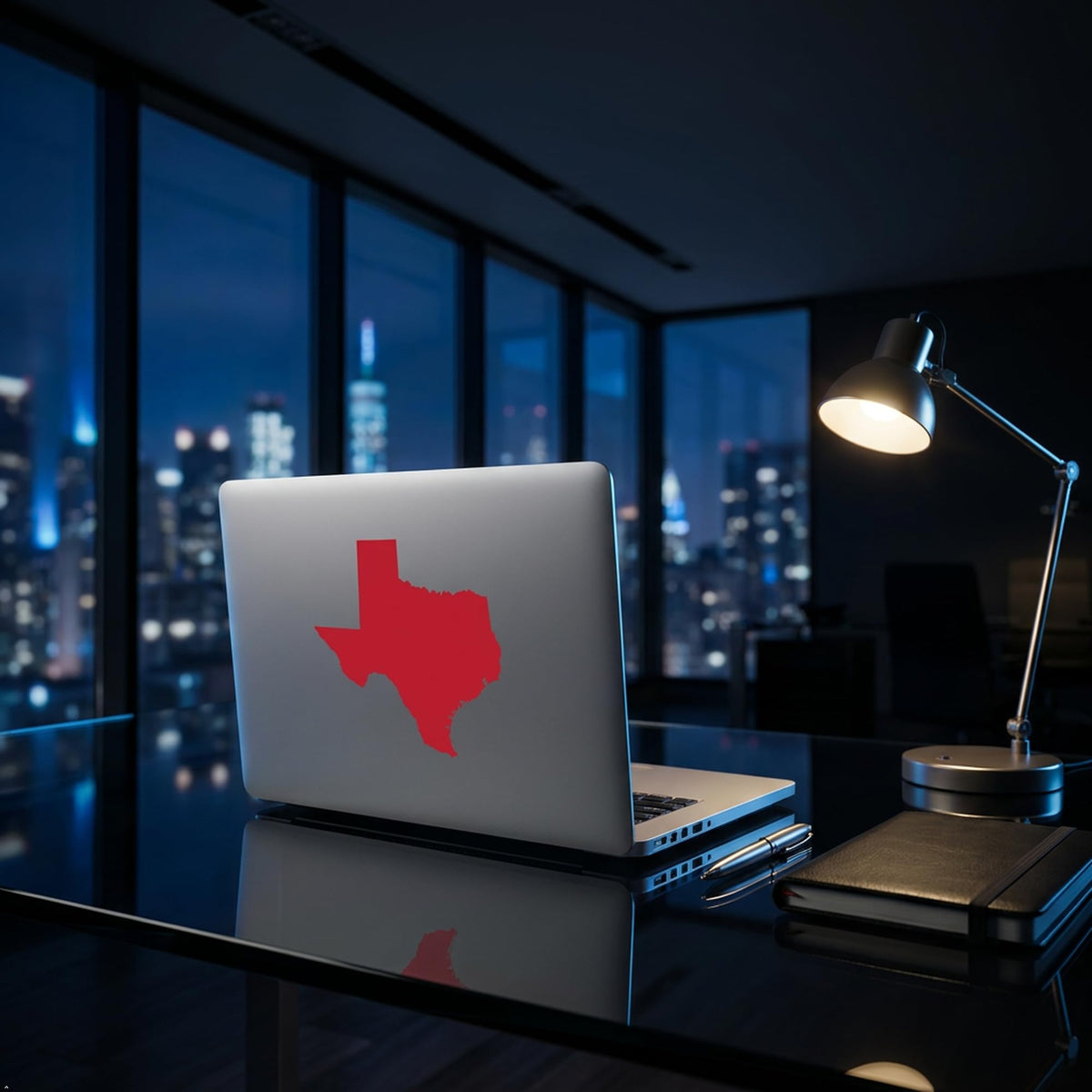 Picniva Red Texas Map Vinyl Decal Sticker for Car Window Laptop 3 Inch - Color: red - Size: 3 inches