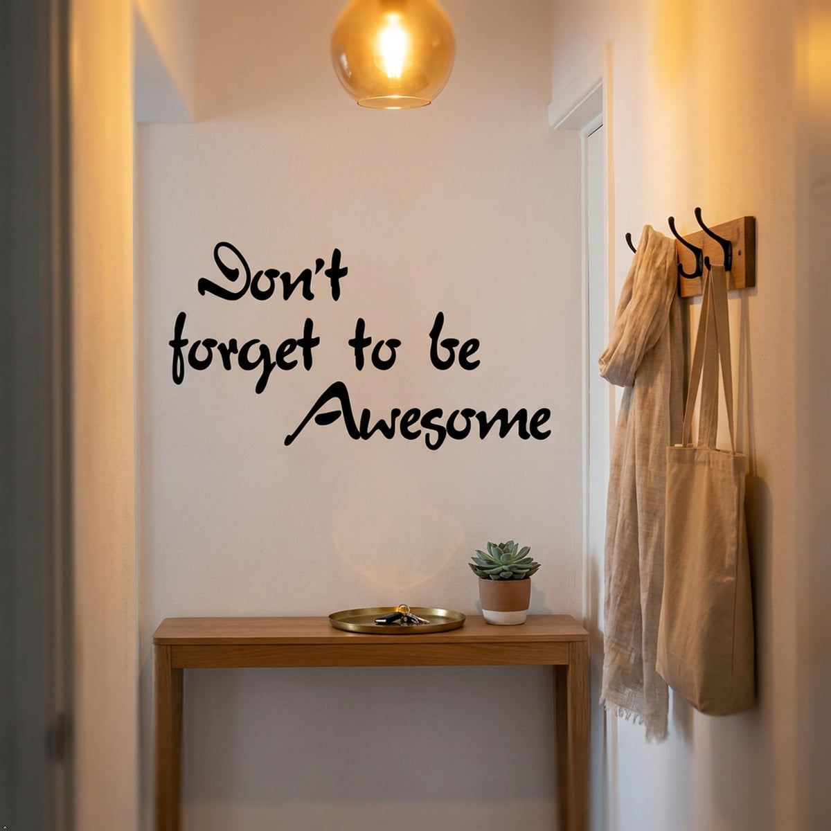 Picniva Don t Forget to be Awesome Vinyl Wall Decal Quote Decor (Black, 40''Width)