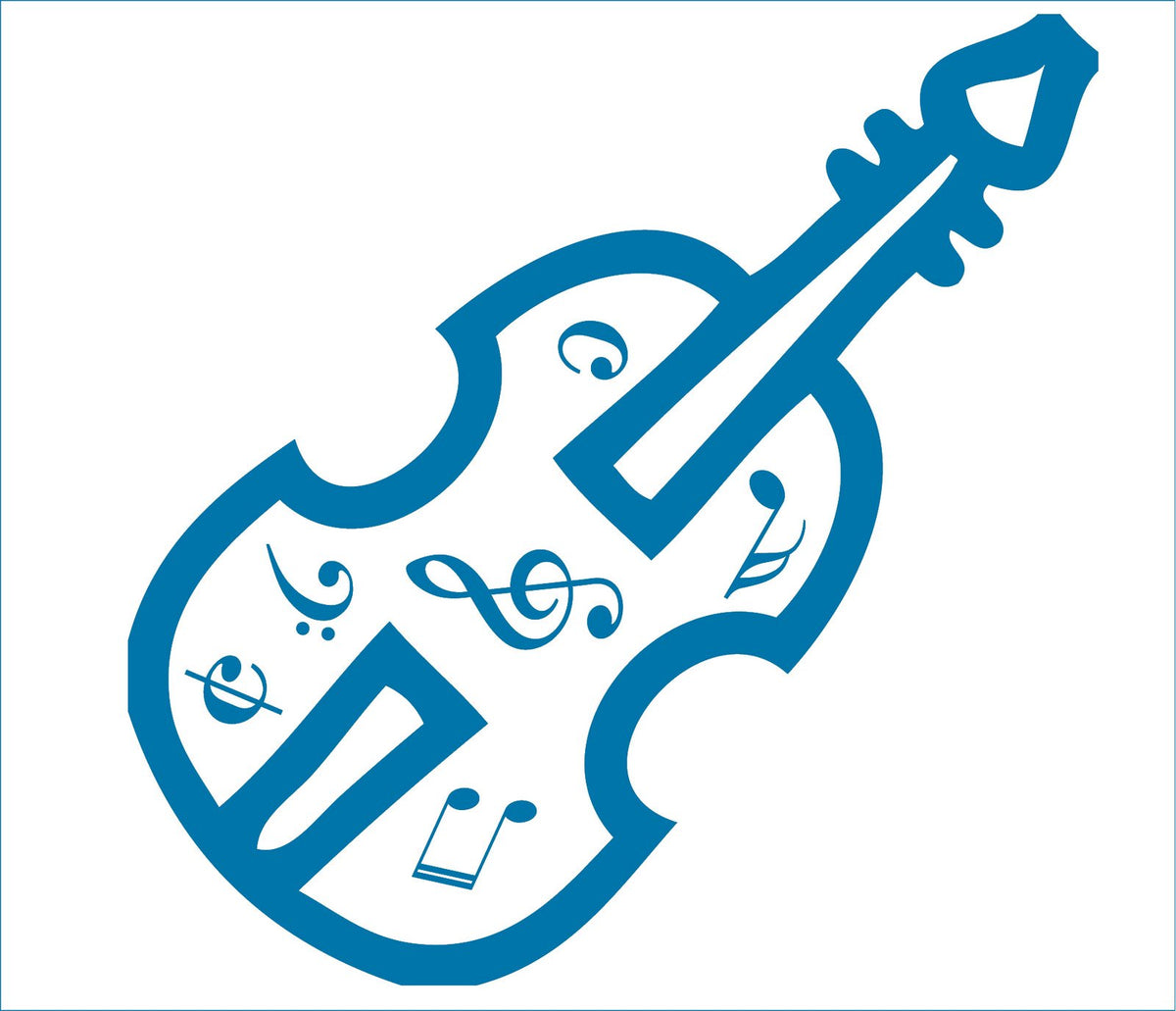 Picniva Violin Music Notes Wall Decal for Musicians