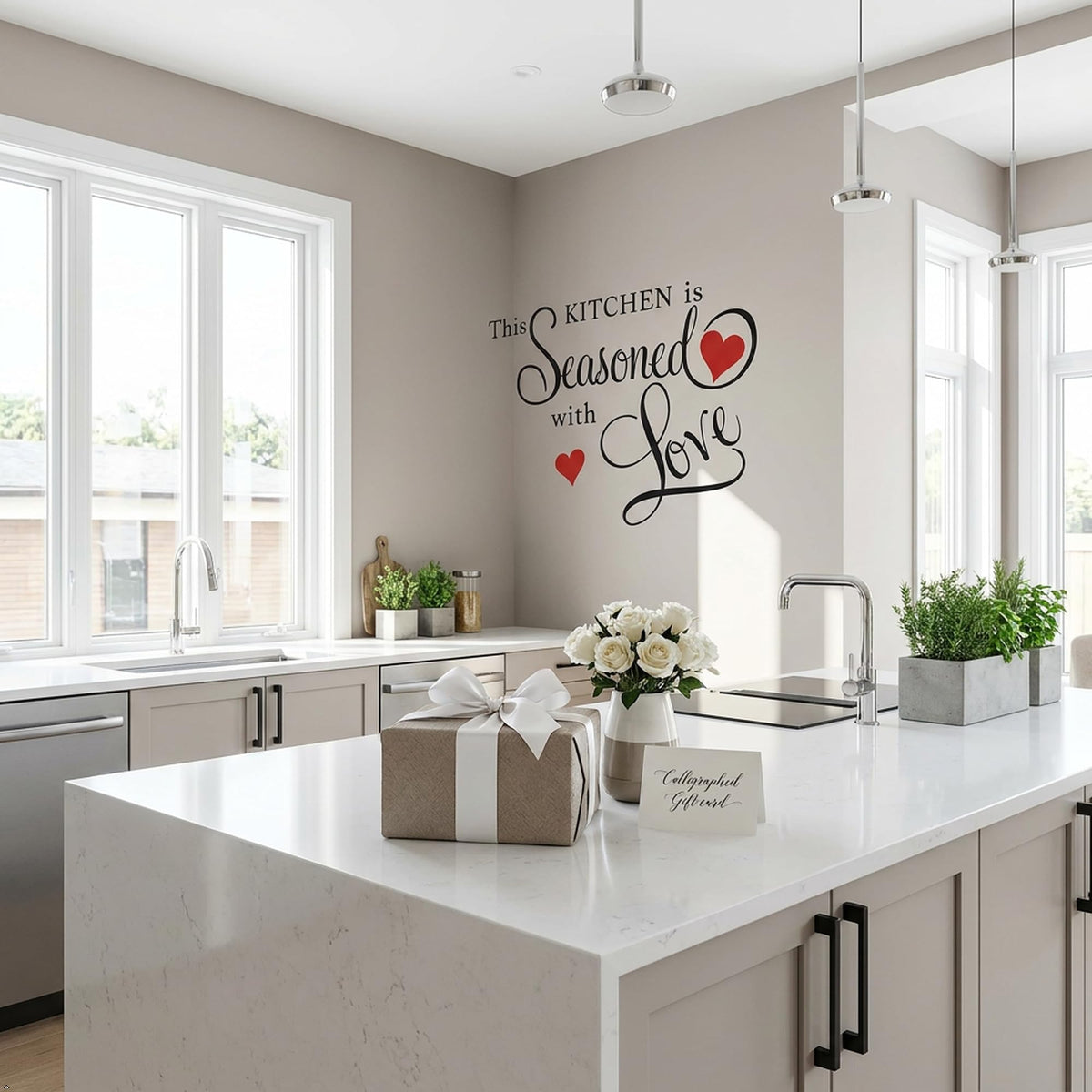 Picniva This Kitchen Is Seasoned With Love Vinyl Wall Decal