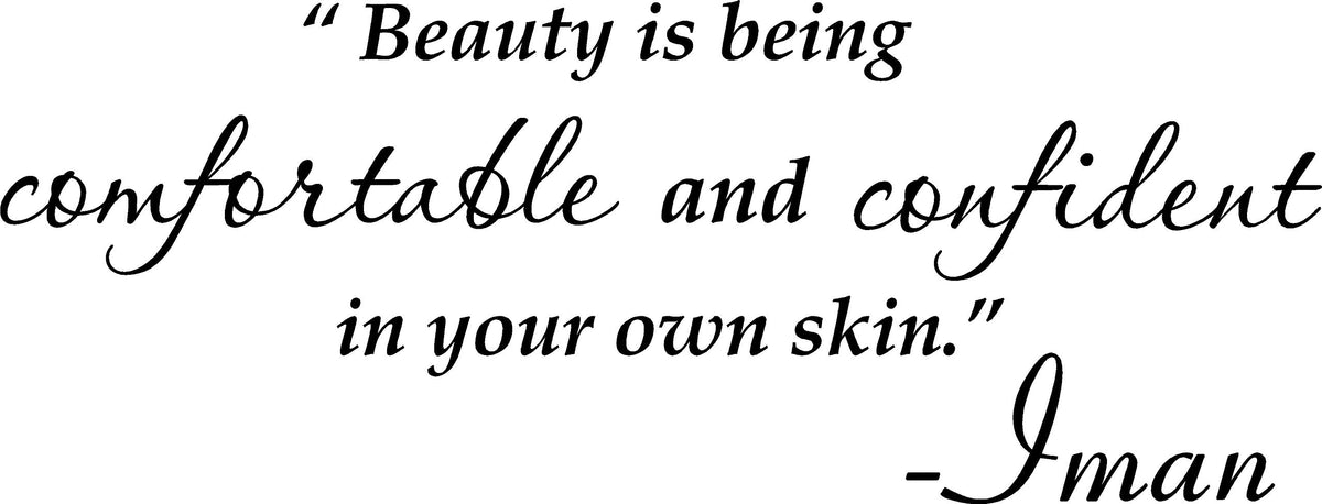 Picniva Beauty Quote Wall Decal Inspirational Vinyl Bedroom Sticker