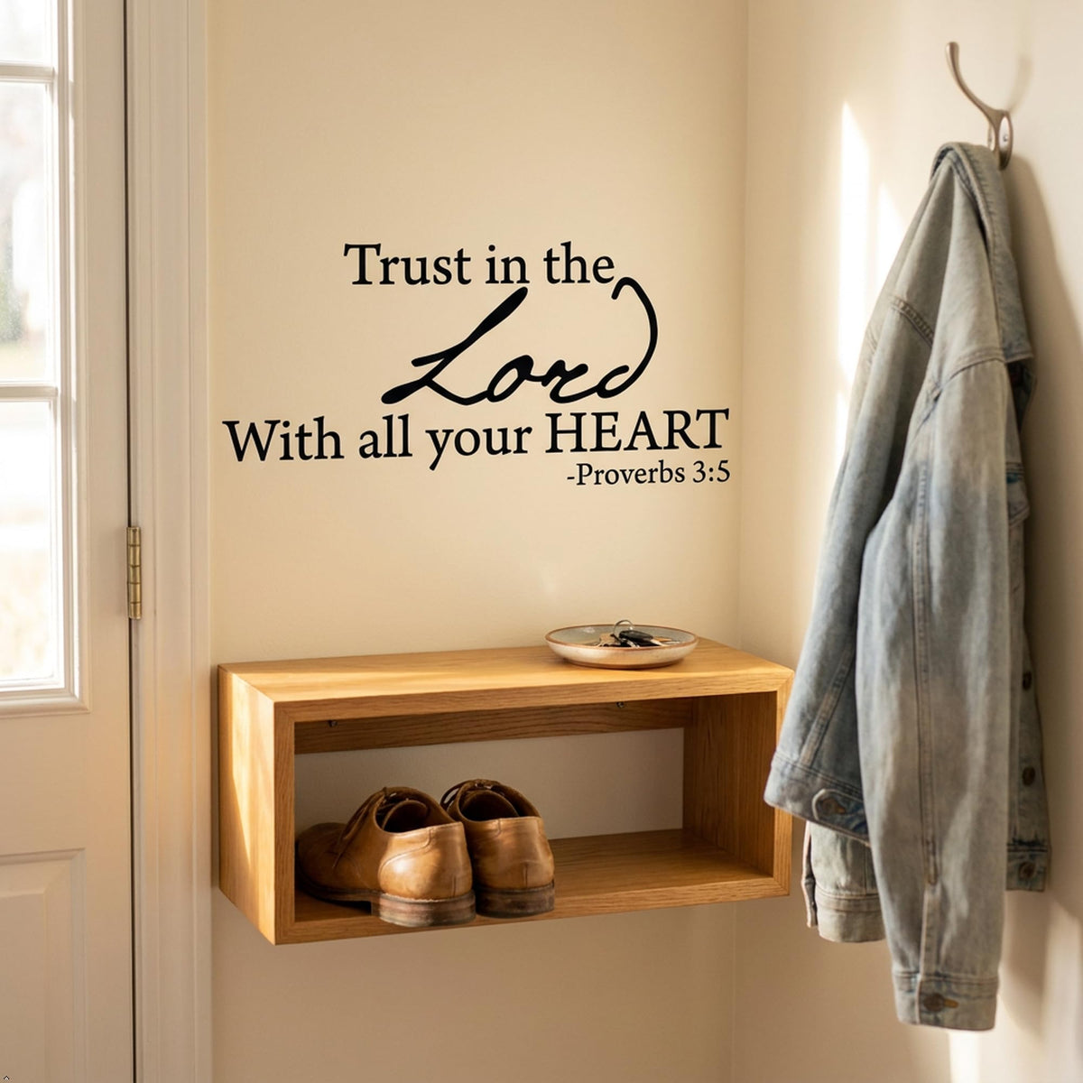 Decaltor Trust in the Lord Quote Wall Decal