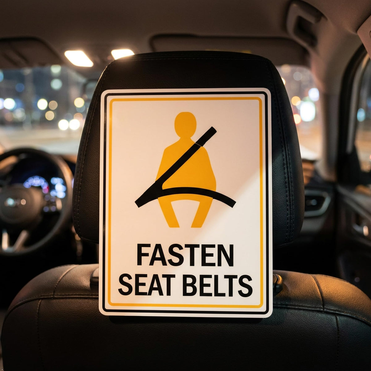 Picniva Fasten Seatbelts Notice Stickers