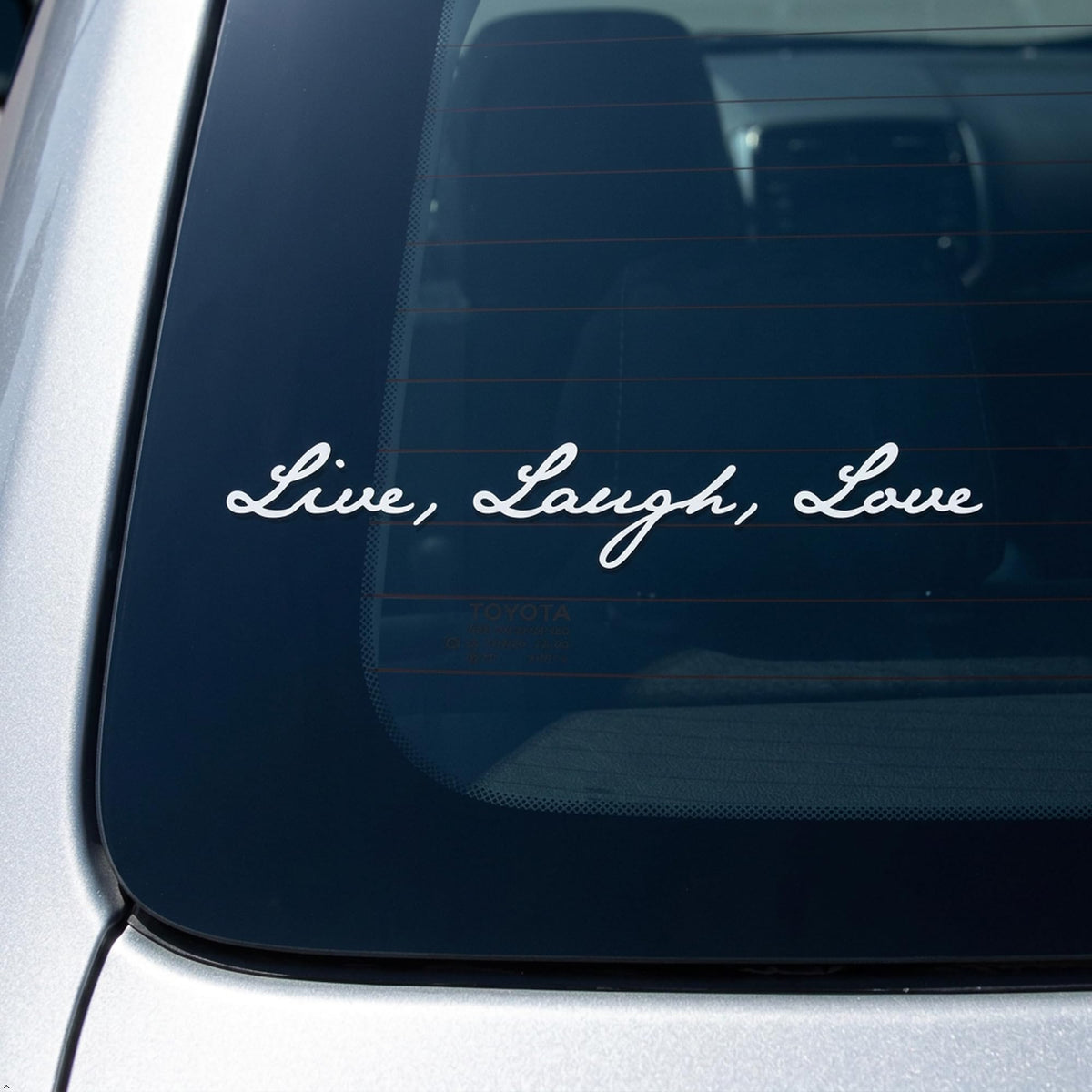 Decaltor Live Laugh Love Vinyl Decal, Car Window Sticker