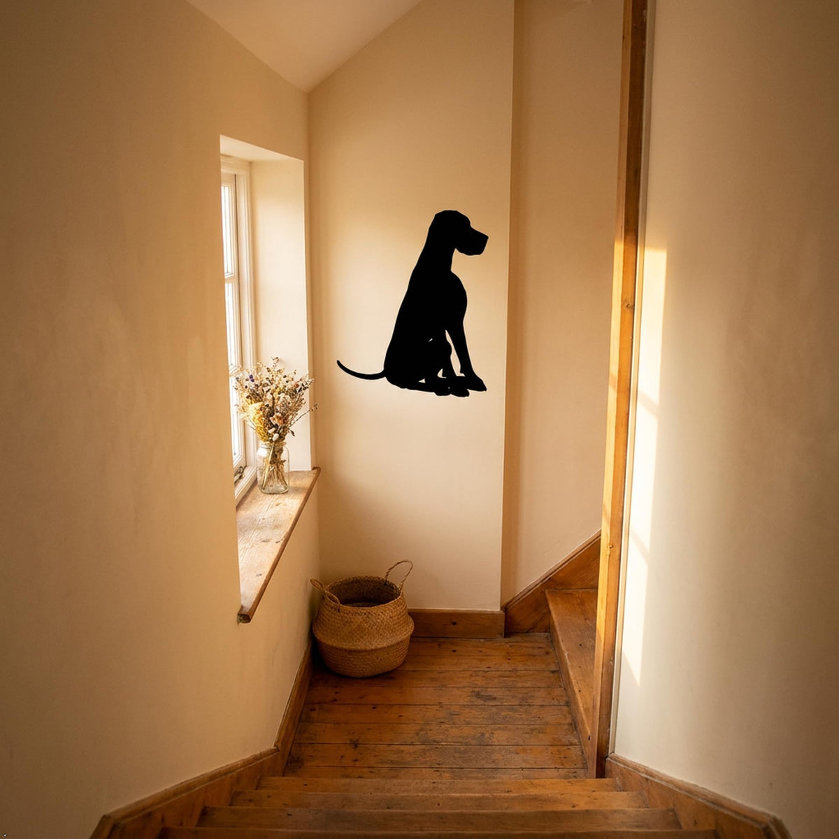 Picniva Great Dane Style 8A Removable Vinyl Wall Decal