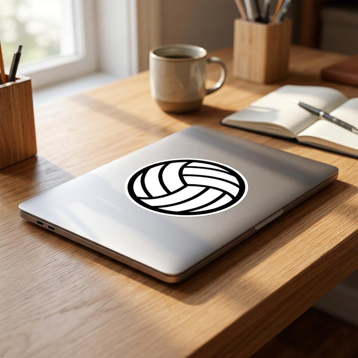 Decaltor Volleyball Ball Laptop Decal, 5 in