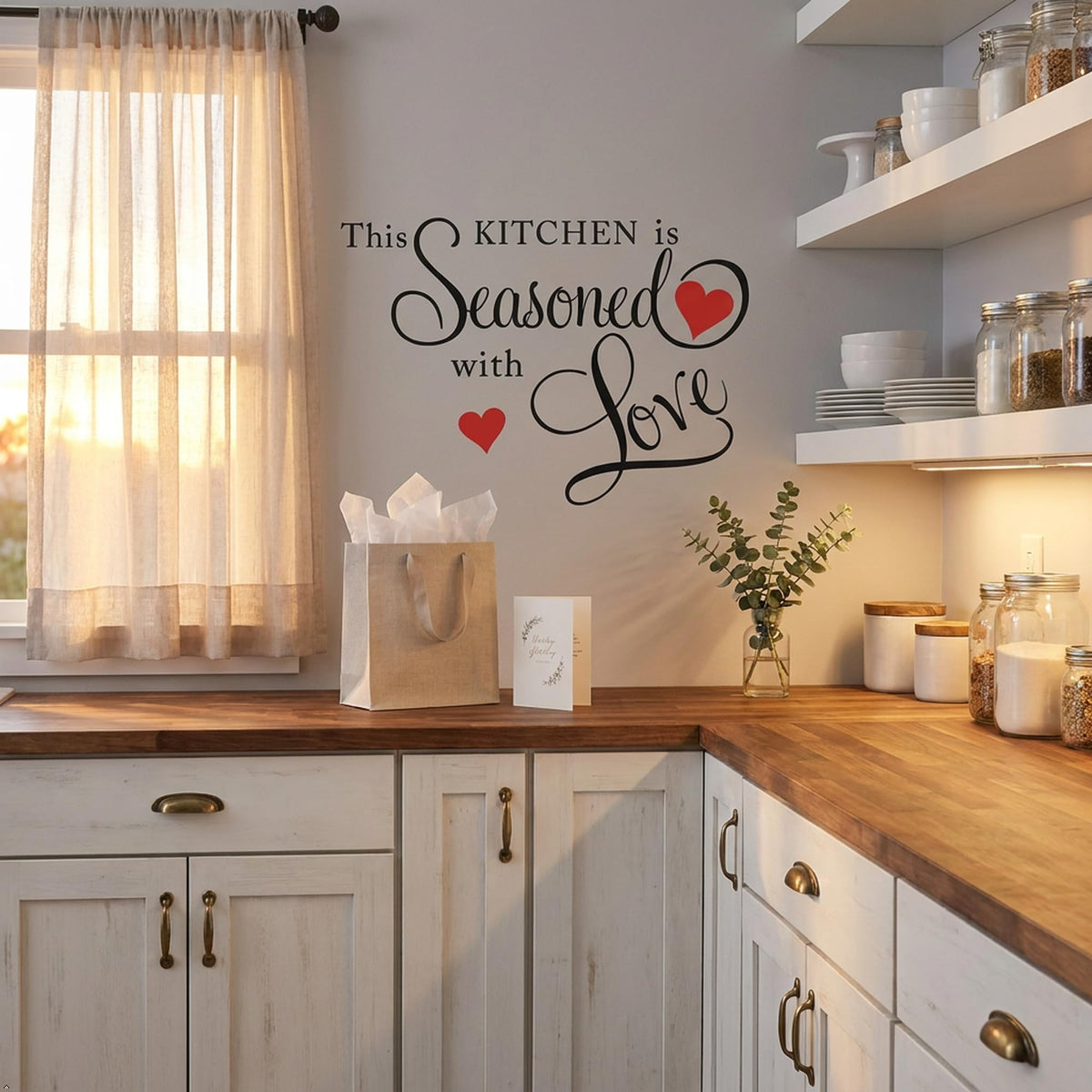 Picniva This Kitchen Is Seasoned With Love Vinyl Wall Decal