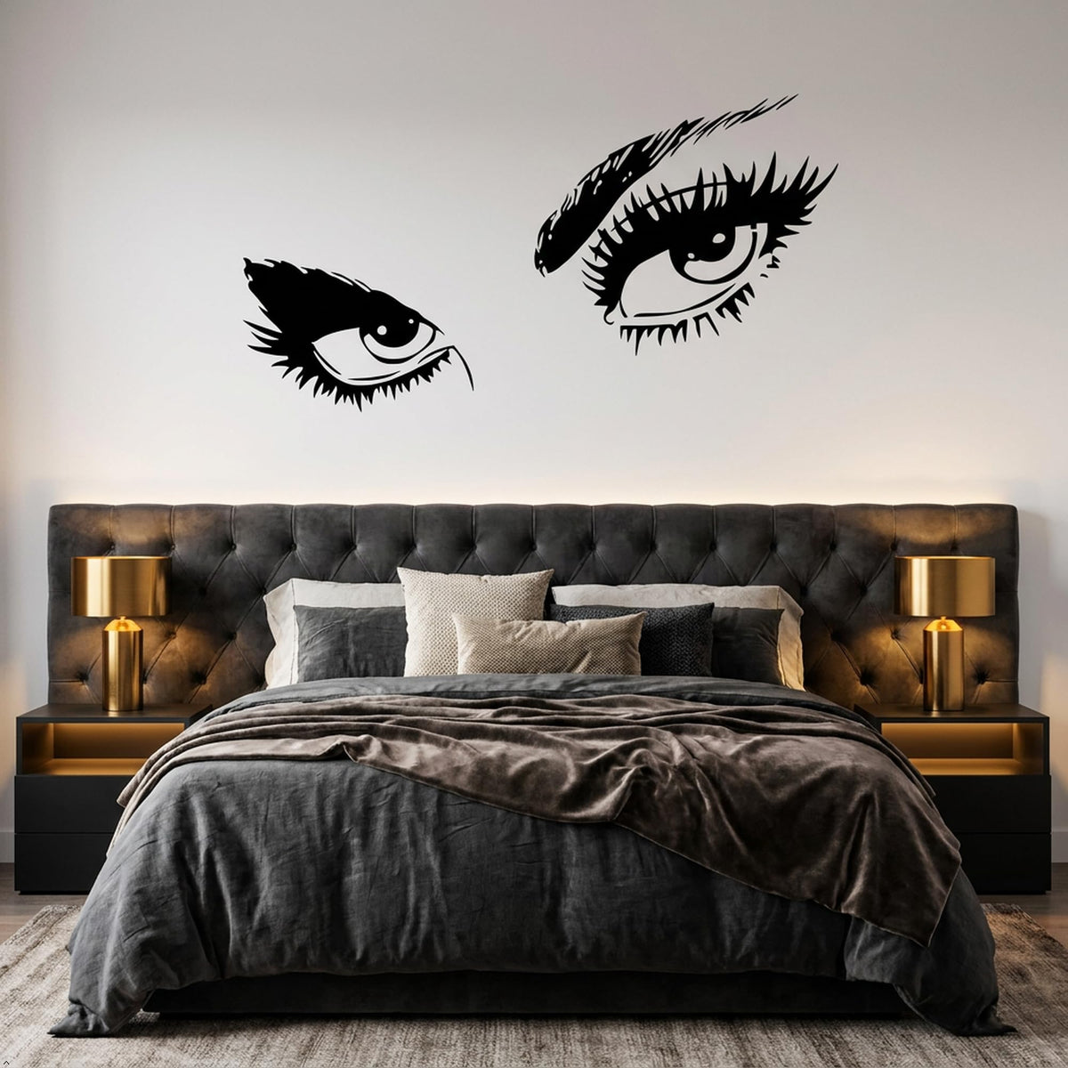 Decaltor Eyes Eyelash Vinyl Wall Decal
