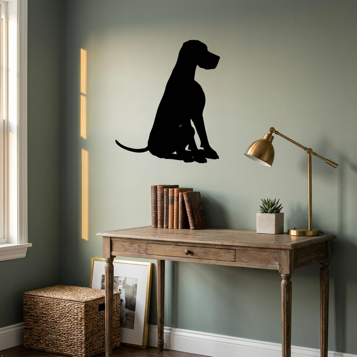 Picniva Great Dane Style 8A Removable Vinyl Wall Decal