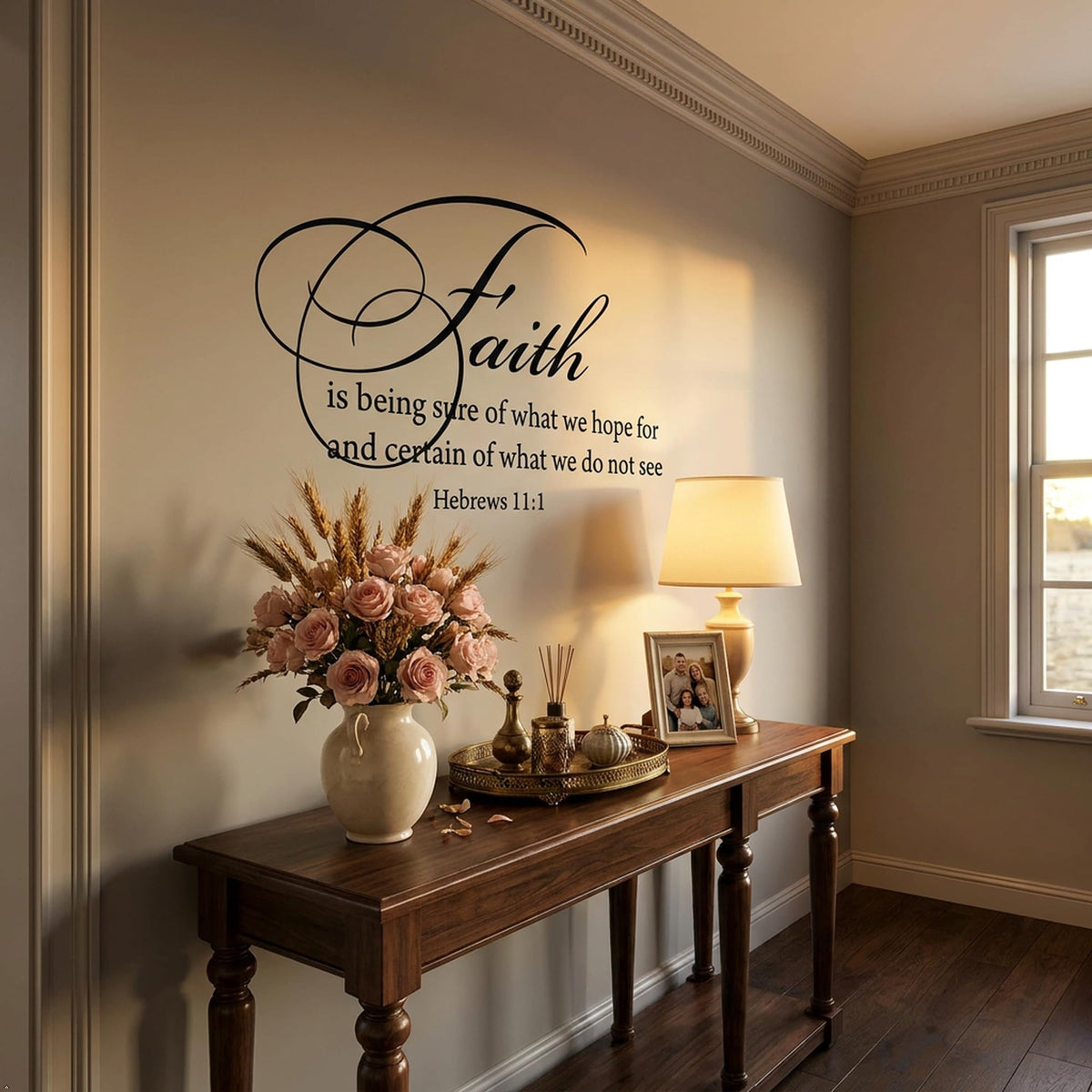 Decaltor Hebrews 11:1 Faith Vinyl Wall Decal