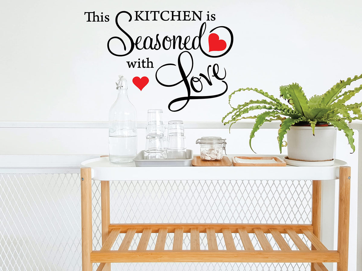 Picniva This Kitchen Is Seasoned With Love Vinyl Wall Decal