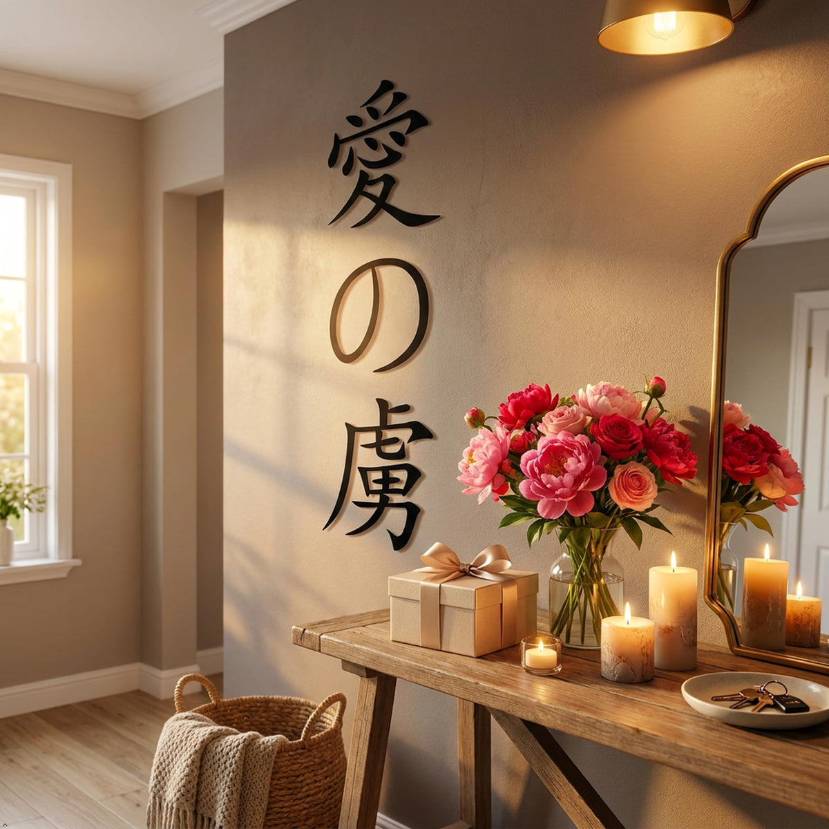 Decaltor Addicted to love chinese kanji character symbol Lettering Wall Decal Sticker Sticker D?or