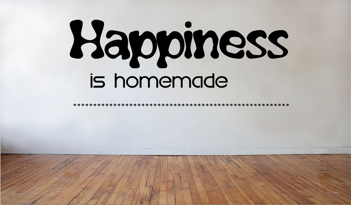 Picniva Happiness is homemade removable Vinyl Wall Decal Home Dicor