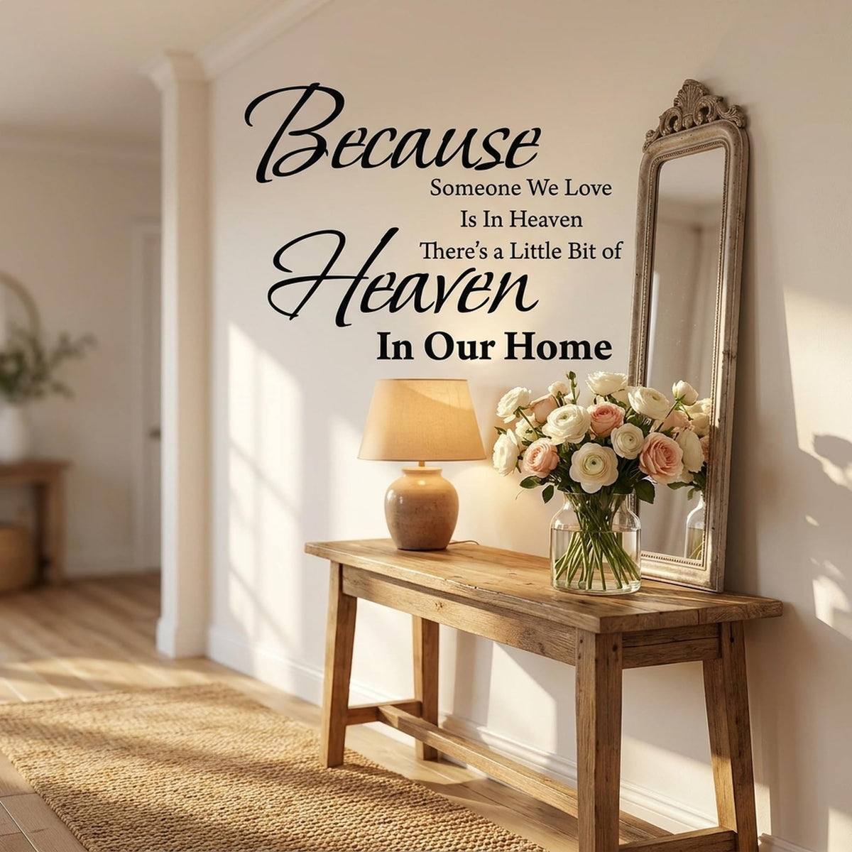 Decaltor Someone We Love Is in Heaven Vinyl Wall Decal Memorial Quote