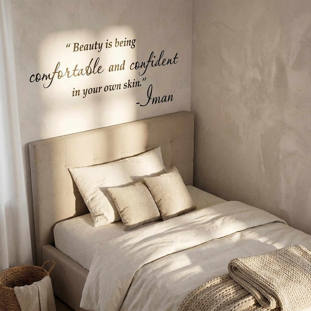 Picniva Beauty Quote Wall Decal Inspirational Vinyl Bedroom Sticker