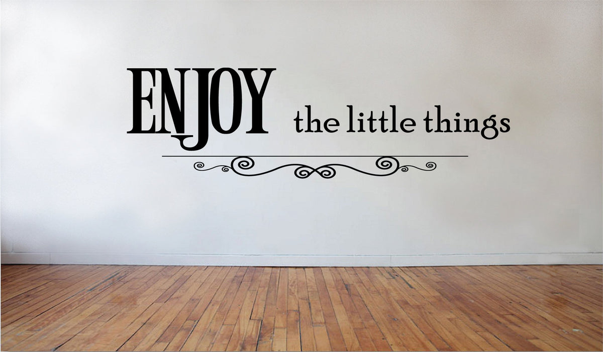 Picniva Enjoy the Little Things Wall Decal, 22x8 in
