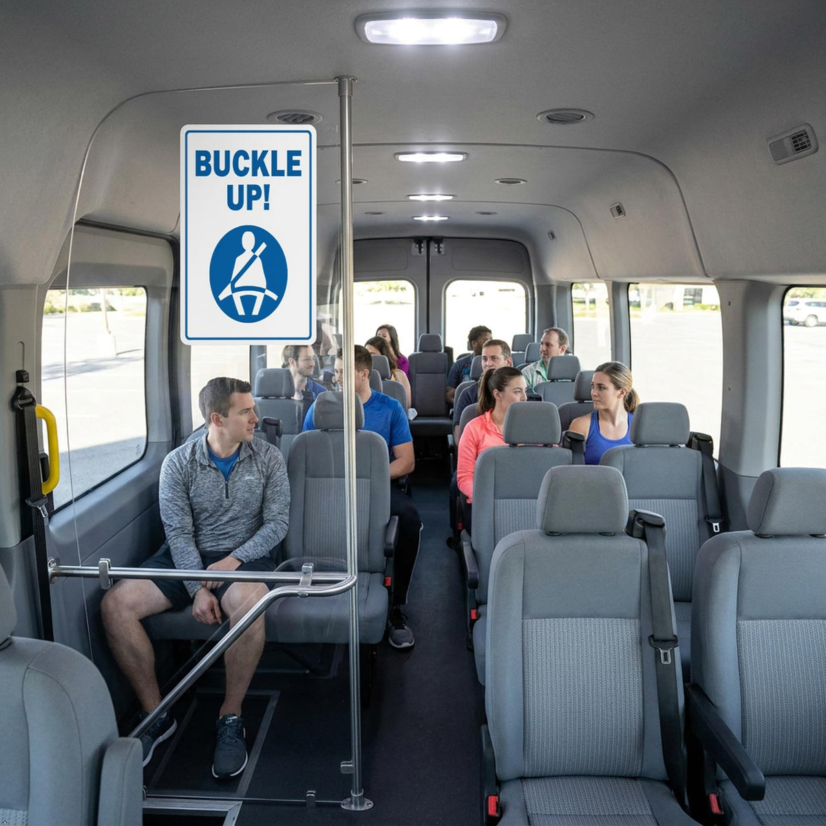 Picniva Buckle Up Seatbelt Reminder Stickers, Two Pack