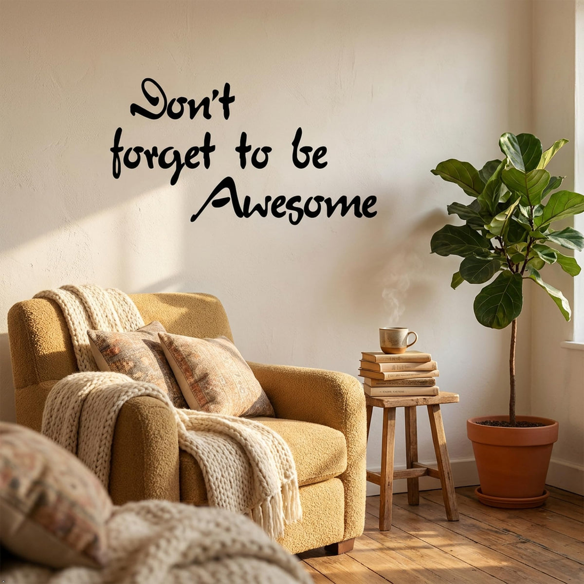 Picniva Don t Forget to be Awesome Vinyl Wall Decal Quote Decor