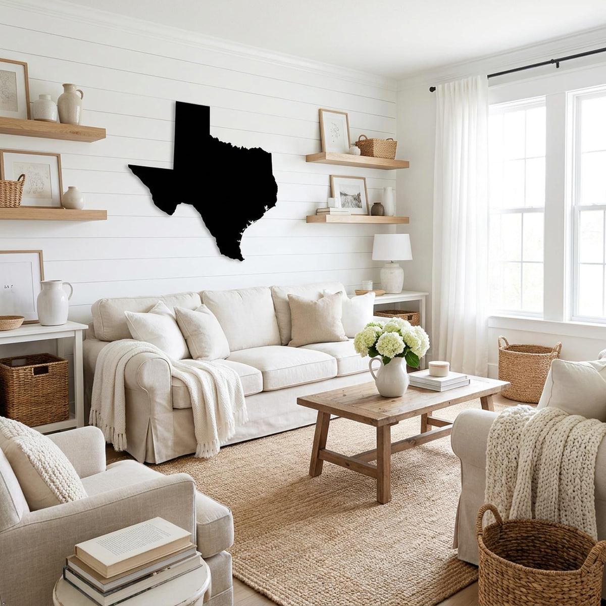 Picniva Texas TX State Map Vinyl Decal Sticker - 3-Inch Black Silhouette - Waterproof & UV Resistant Graphic for Cars, Trucks, Laptops, and Windows - Made in USA - Color: black - Size: 3 inches
