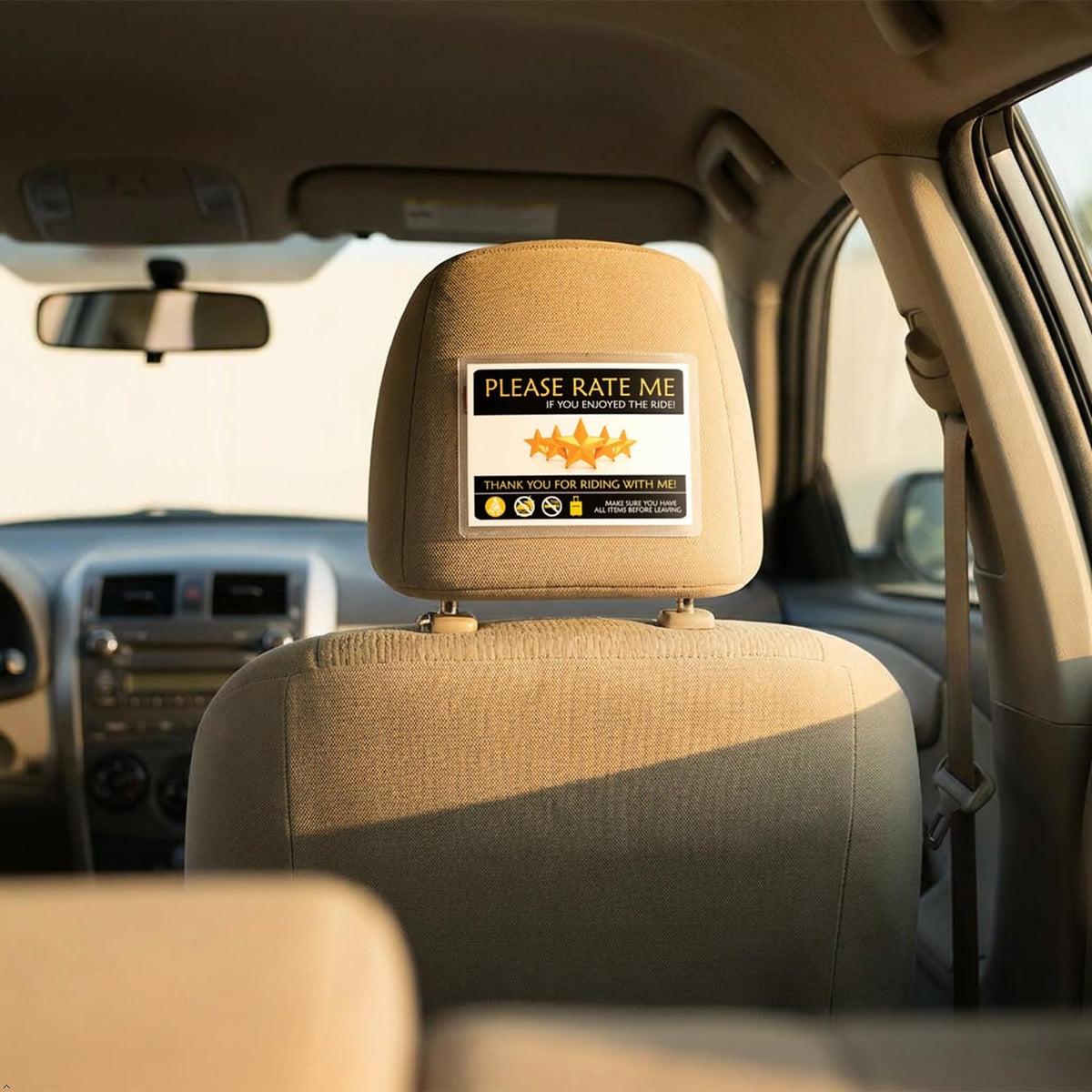 Picniva Please Rate Me Taxi Stickers, Two Pack