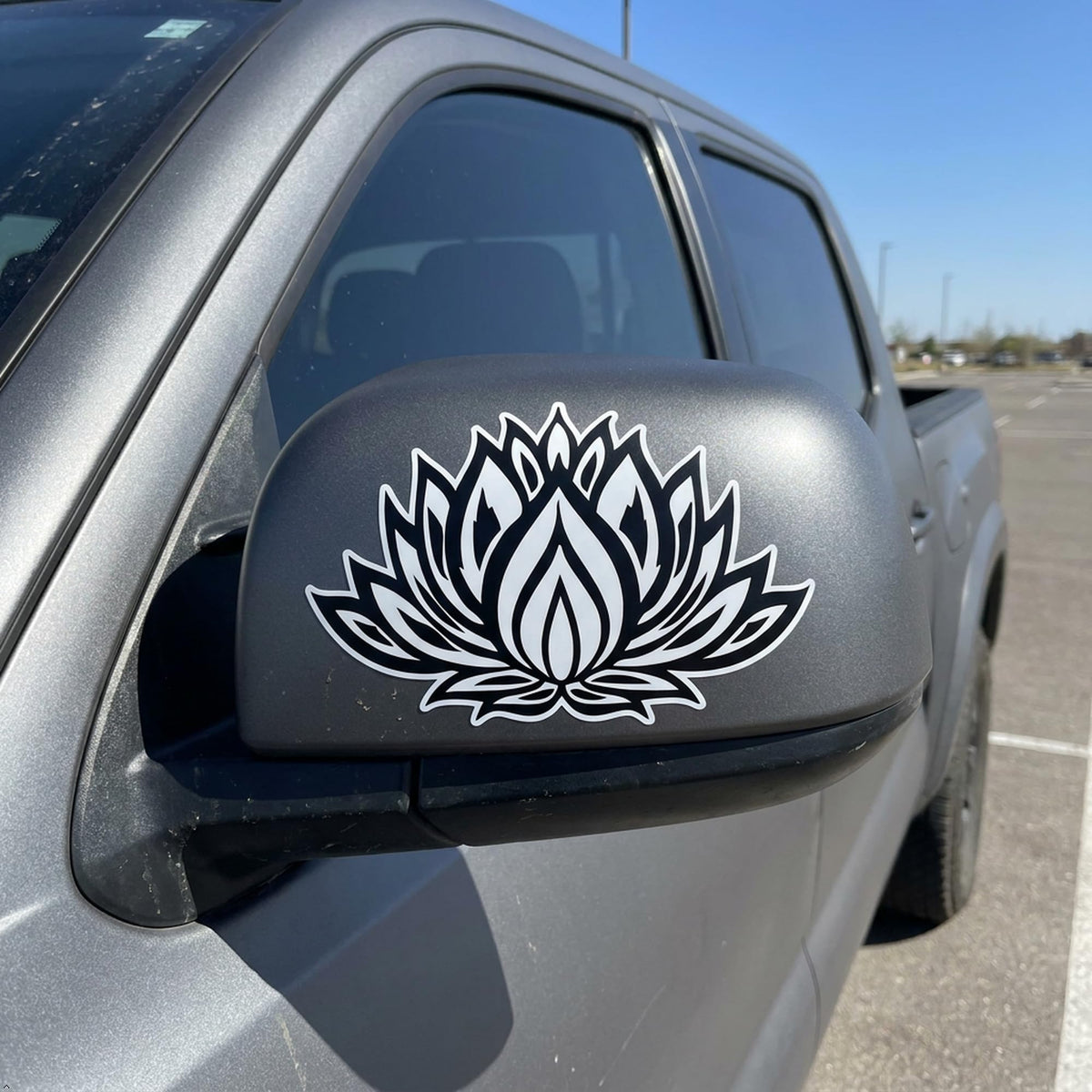 Decaltor Lotus Flower #3 5 in Vinyl Decal Laptop Bumper Wall