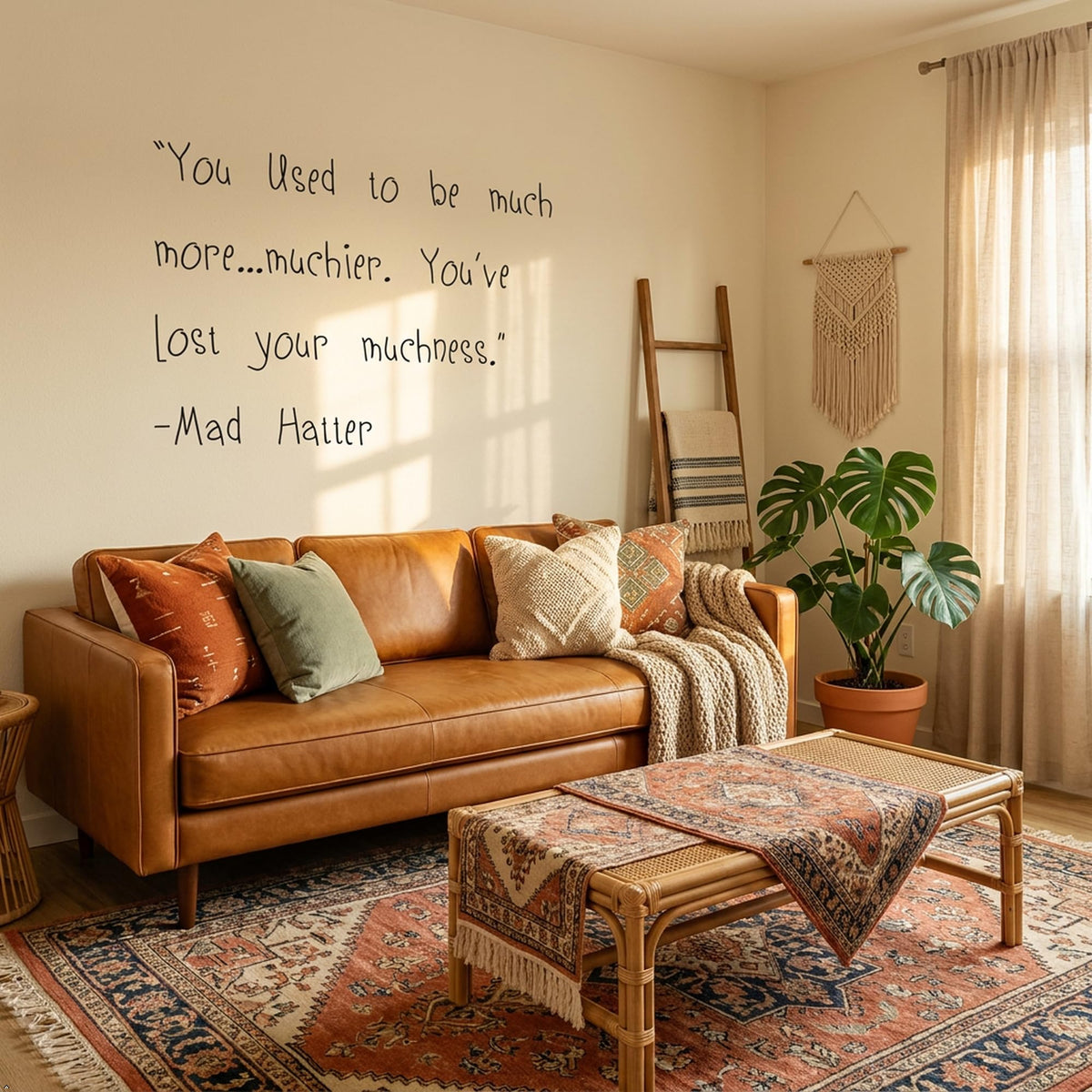 Decaltor Much More Muchier Quote Vinyl Wall Decal, Home Decor