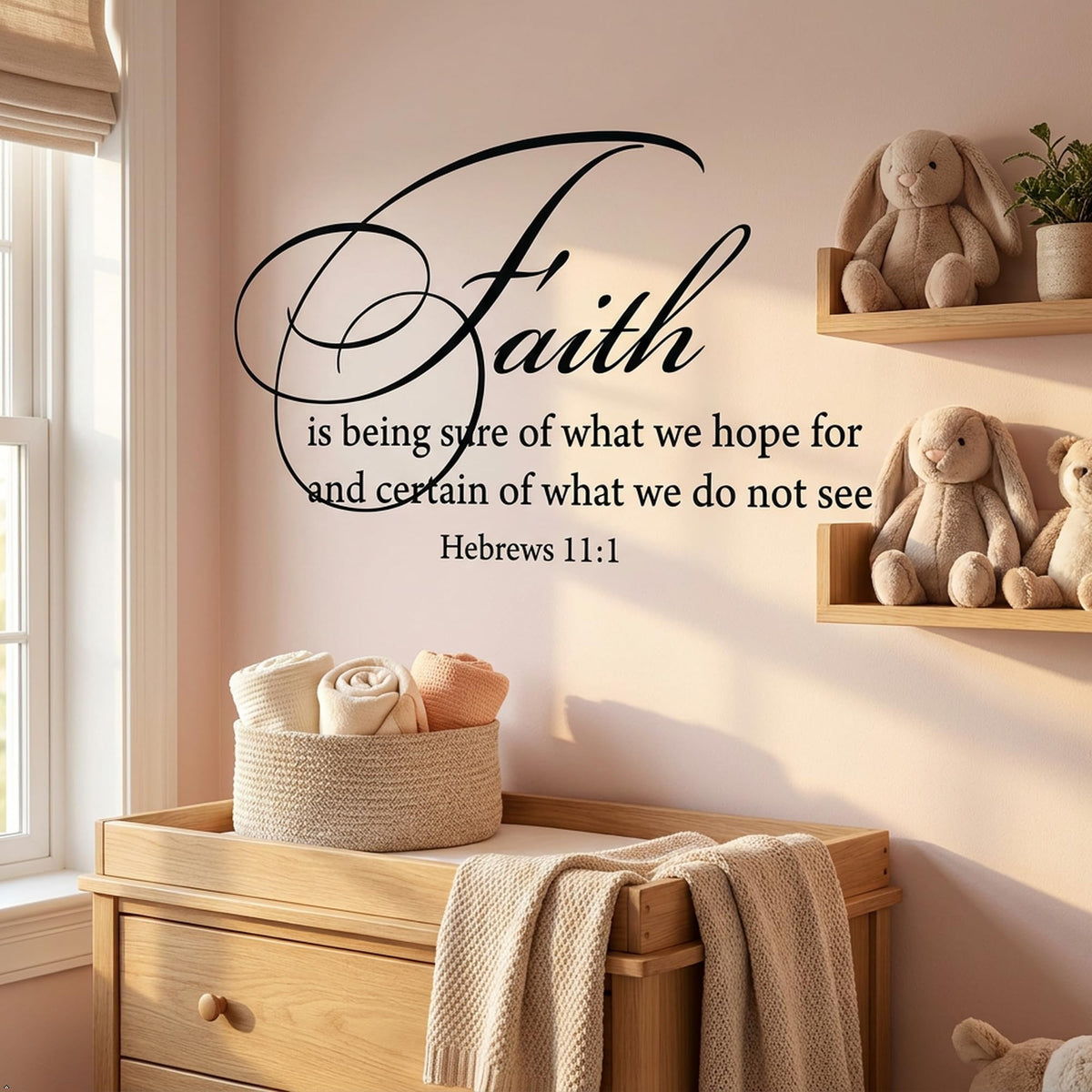 Decaltor Hebrews 11:1 Faith Vinyl Wall Decal