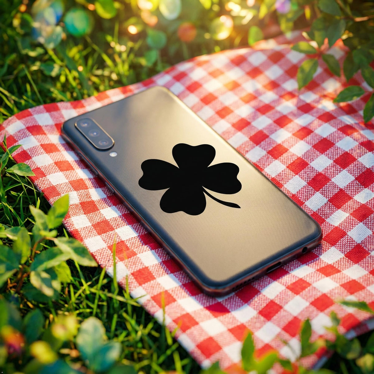 Decaltor 4 Leaf Clover Vinyl Decal, 5 in
