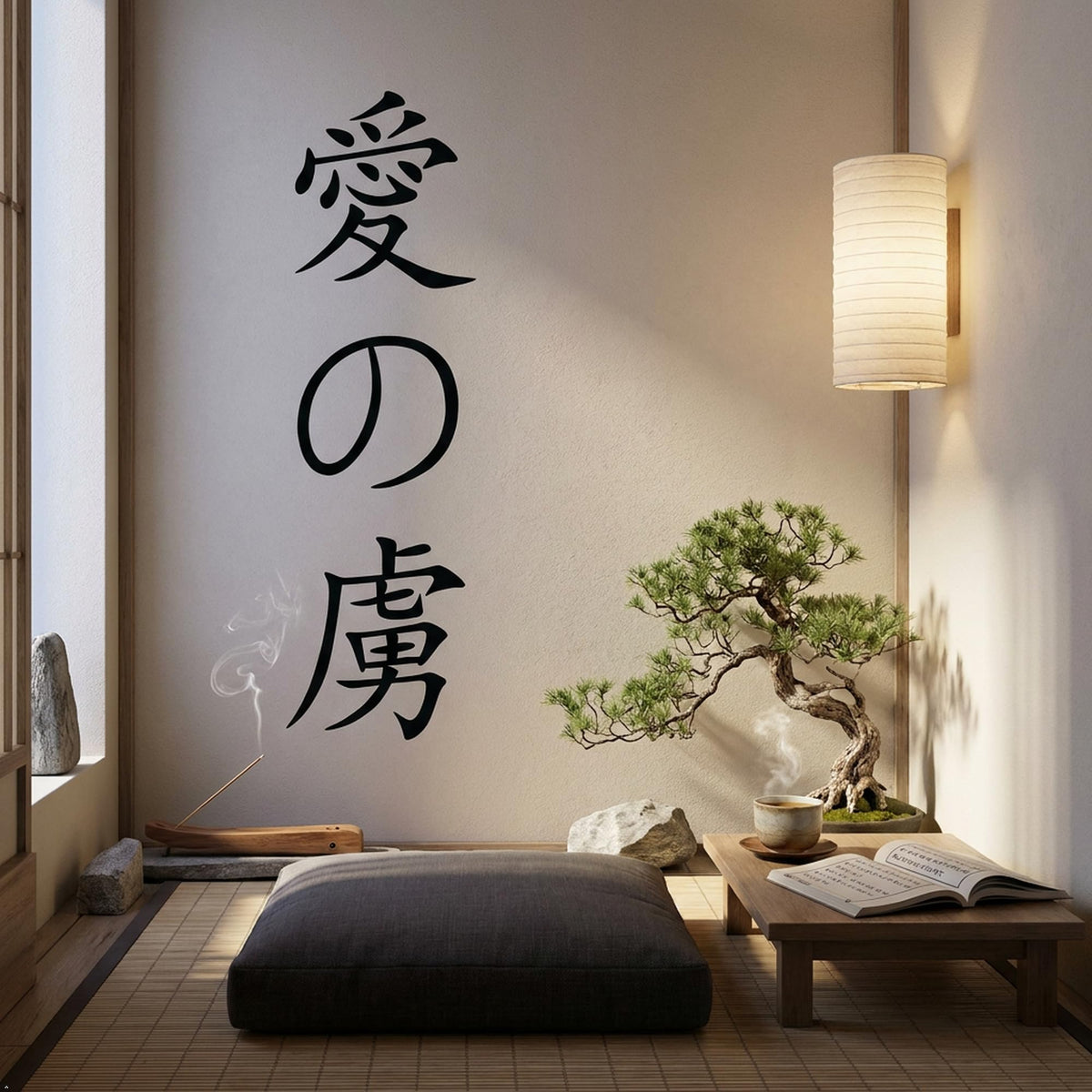 Decaltor Addicted to love chinese kanji character symbol Lettering Wall Decal Sticker Sticker D?or
