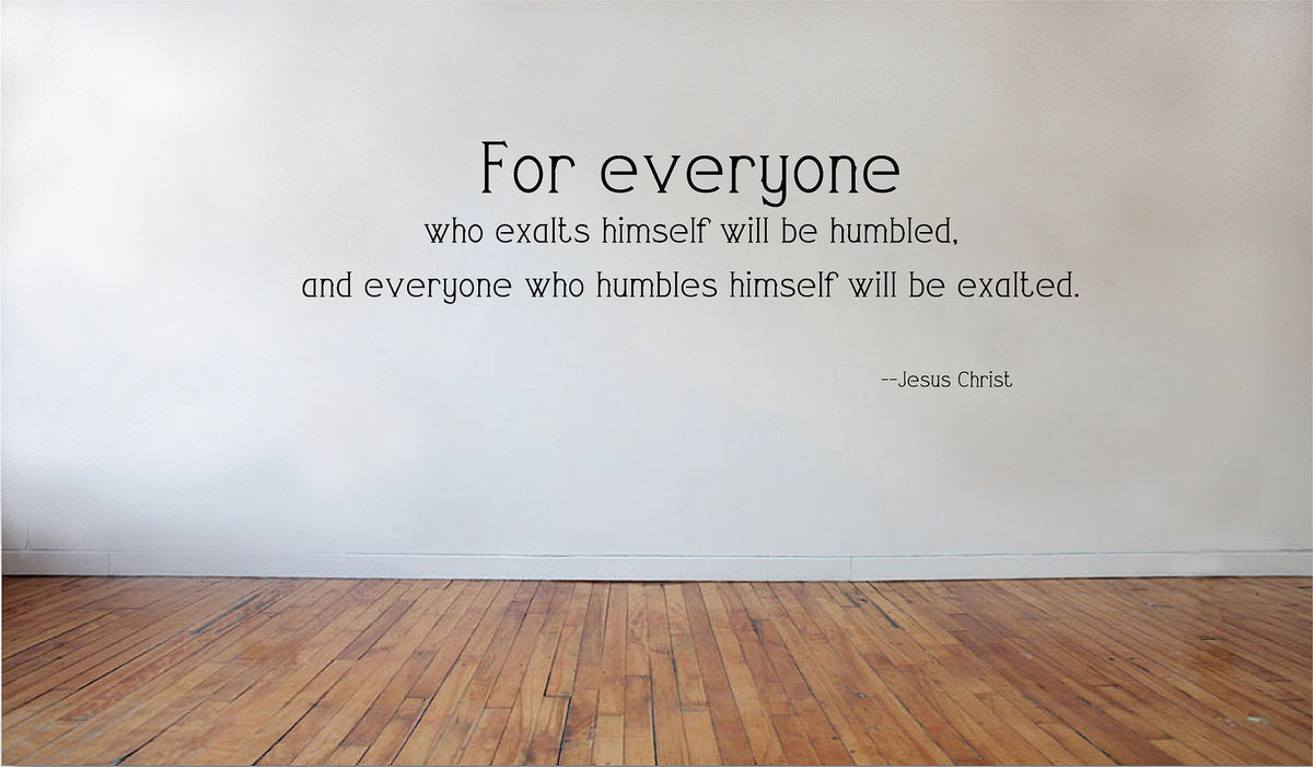 Picniva Jesus Christ for Everyone Vinyl Wall Decal, Matte Black, 22 x 10 in