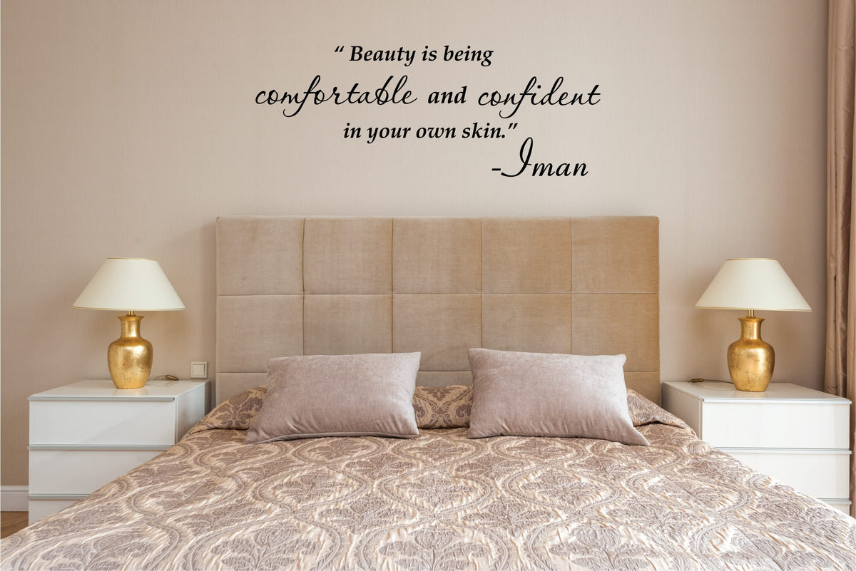 Picniva Beauty Quote Wall Decal Inspirational Vinyl Bedroom Sticker
