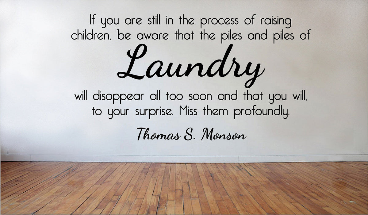 Picniva Matte Black Laundry Vinyl Wall Decal Bathroom Quote