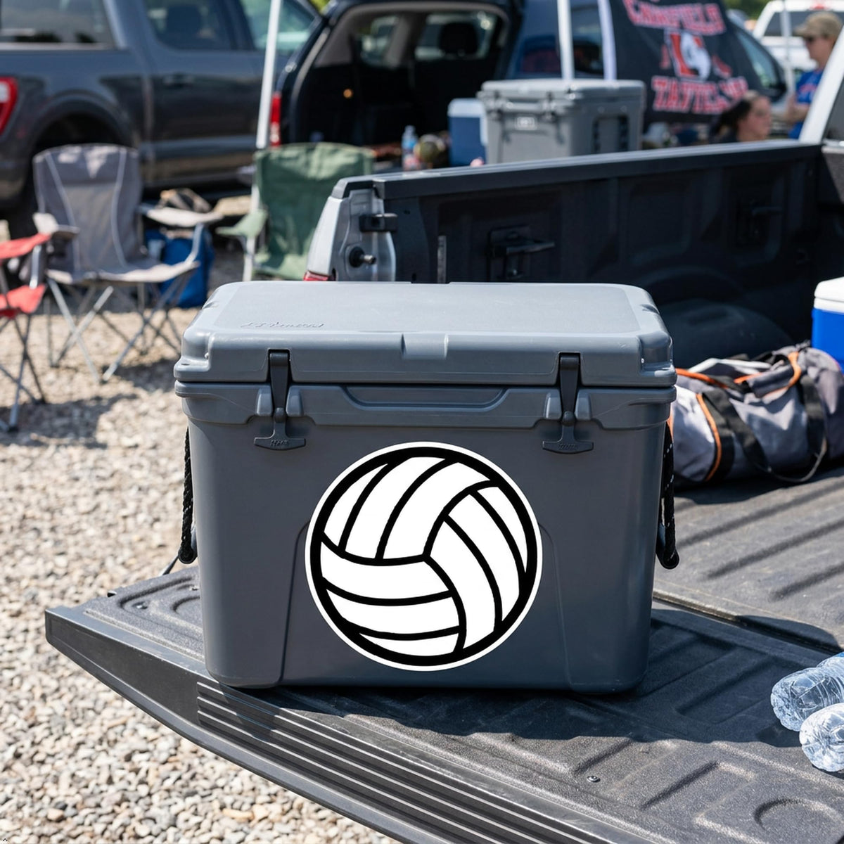 Decaltor Volleyball Ball Laptop Decal, 5 in