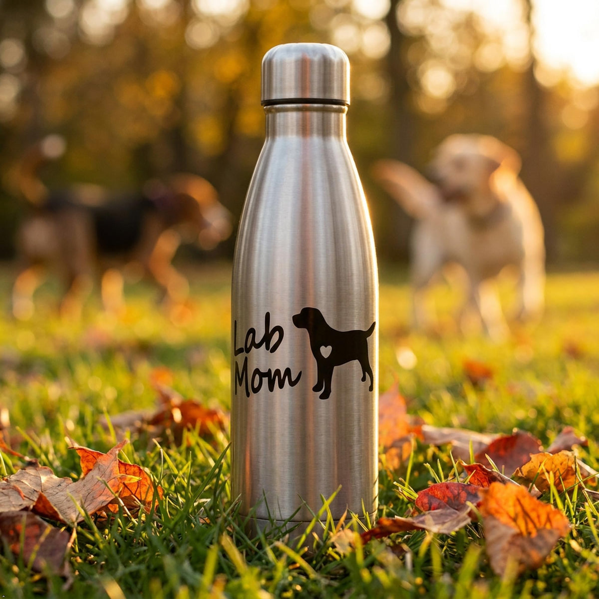 Decaltor Lab Mom Labrador Vinyl Decal, 5 in