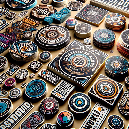Custom Logo Stickers | Waterproof Vinyl Decals | Die Cut Business Labels for Packaging | Personalized Promotional Bulk Sheet