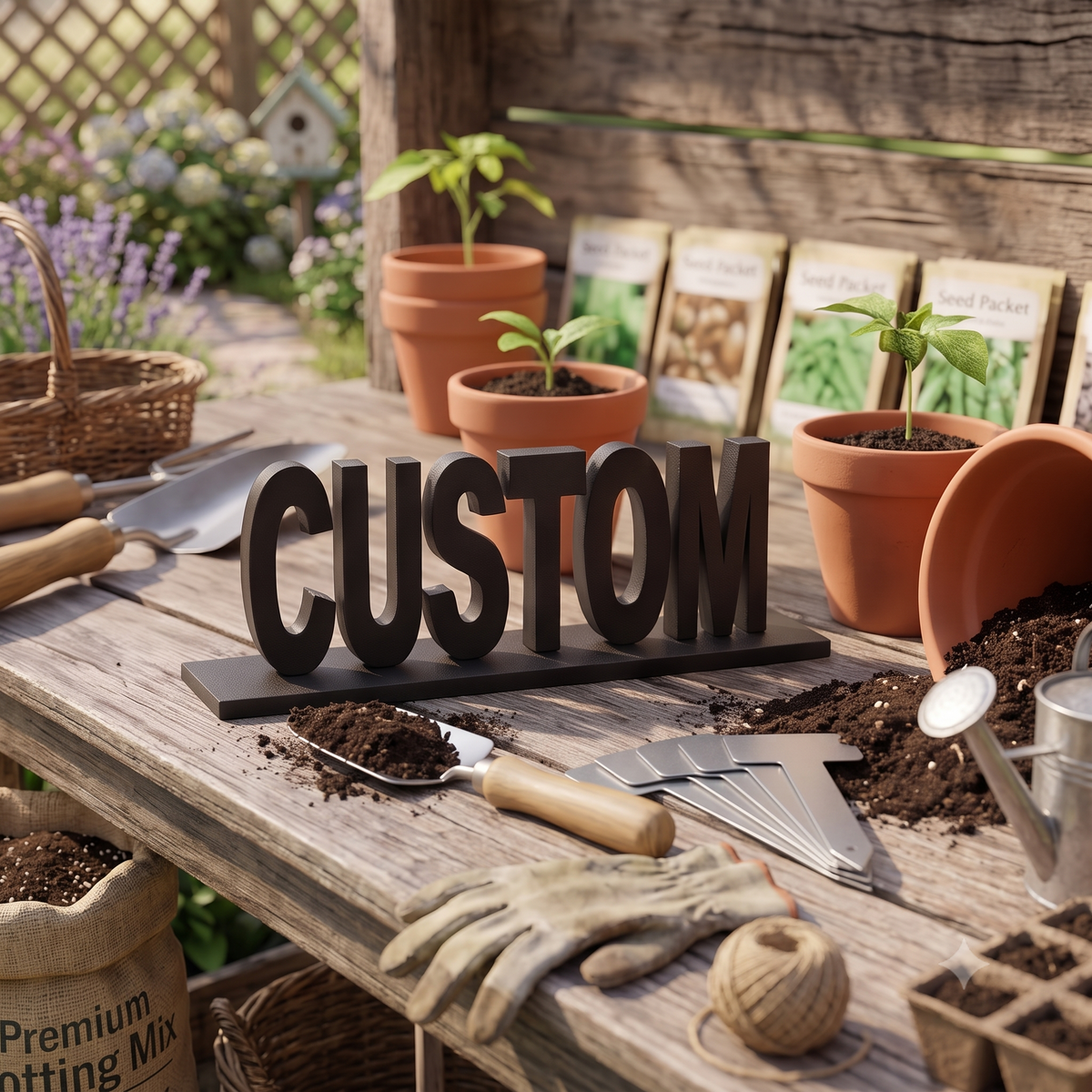 Personalized Custom 3D Printed Sign, Name Text Display, 3D Word Art, Office Desk Nameplate, Customized Lettering, Shelf Decor Nameplate