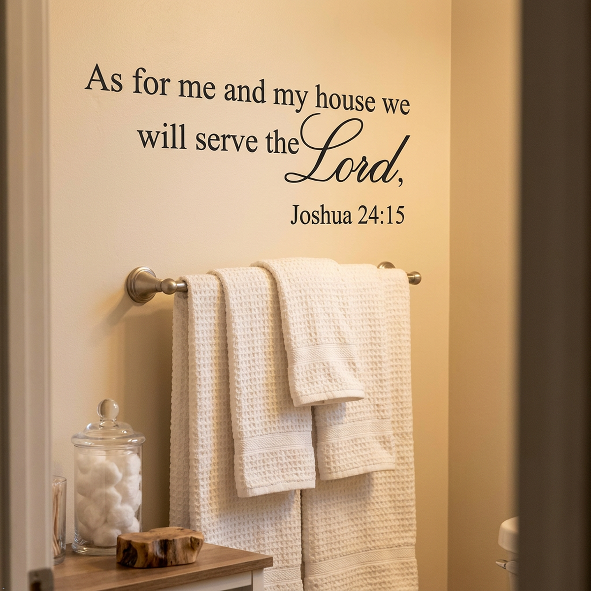 Picniva As for Me and My House Wall Decal, Serve the Lord