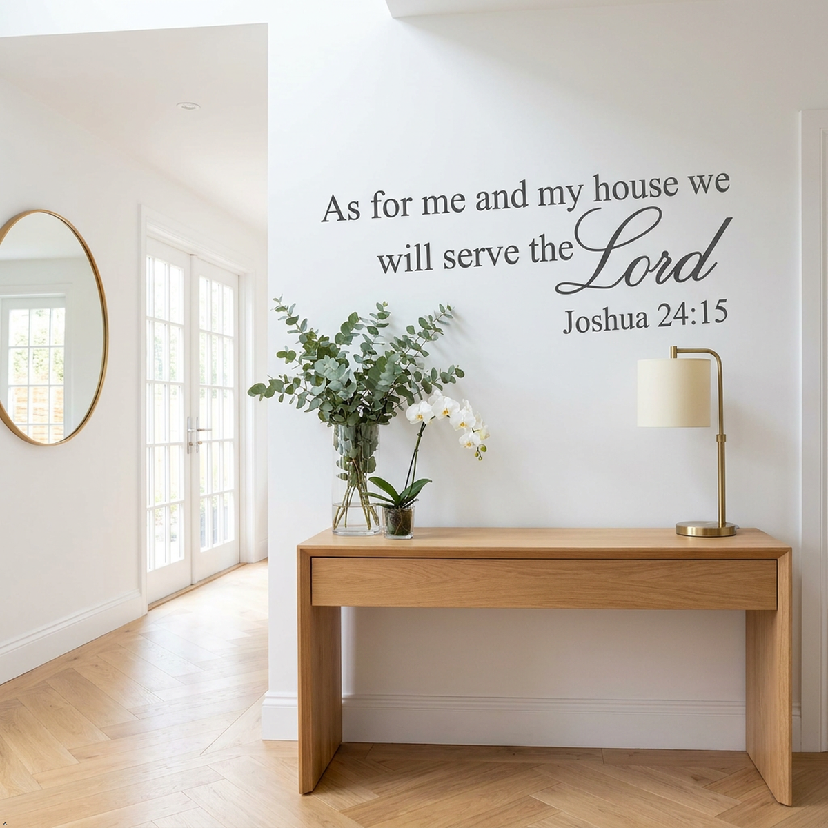 Picniva As for Me and My House Wall Decal, Serve the Lord