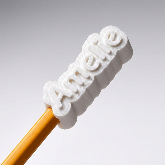 3D Printed Custom Name Pencil Topper Kids Back To School Teacher Gift