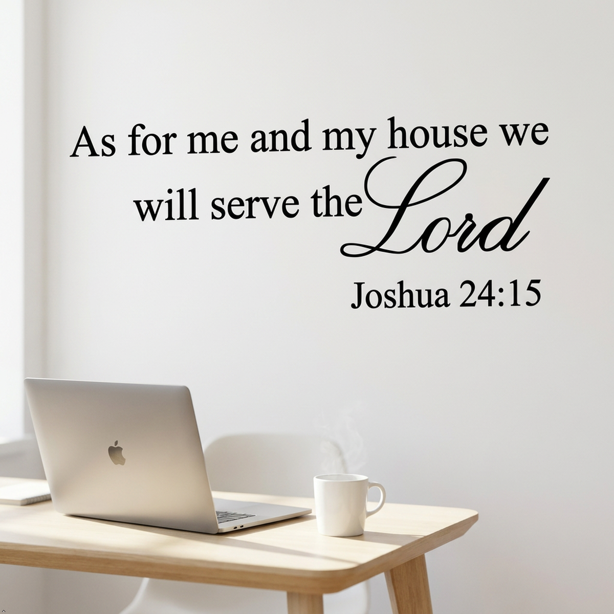 Picniva As for Me and My House Wall Decal, Serve the Lord