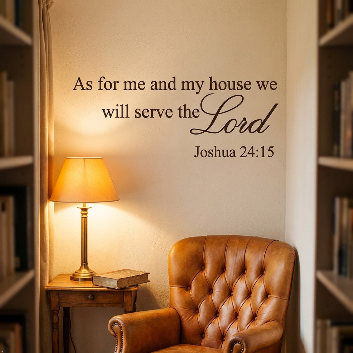 Picniva As for Me and My House Wall Decal, Serve the Lord