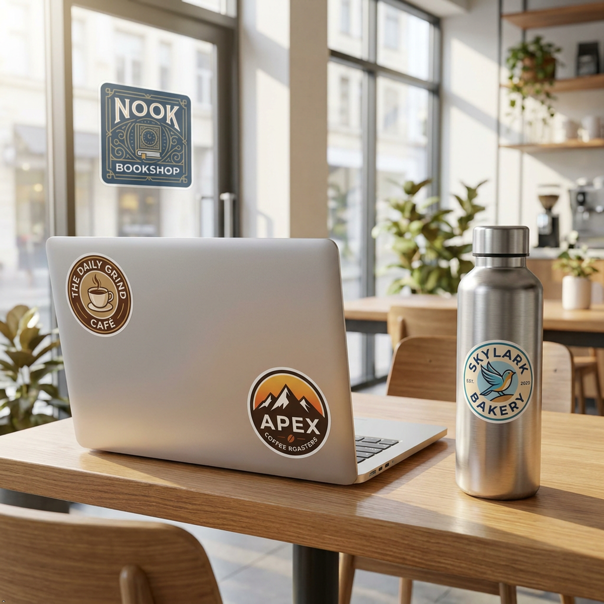Custom Logo Stickers | Waterproof Vinyl Decals | Die Cut Business Labels for Packaging | Personalized Promotional Bulk Sheet