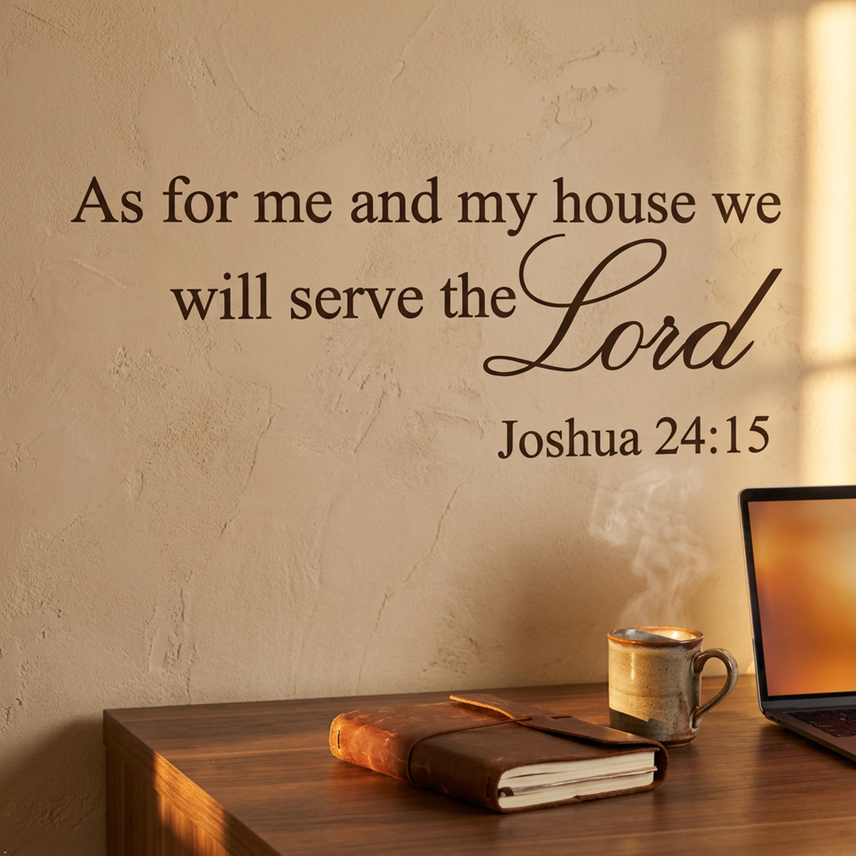 Picniva As for Me and My House Wall Decal, Serve the Lord